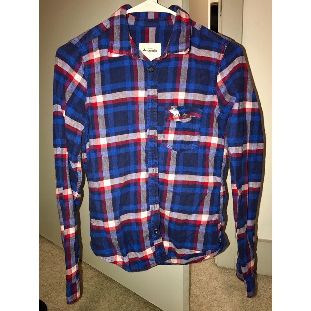Abercrombie & Fitch Blue Flannel Shirt